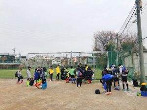 卒団生OB紅白戦赤井グランド鳩ケ谷Jリーグリーガープロ川口市アイシンク新郷南安行東小学校小学生一二三四五六年幼児少年サッカークラブチーム