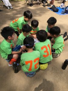 U-8芝第二グランド試合上手くなる自分たちで考えるチーム鳩ヶ谷Jリーグリーガープロ川口市アイシンク新郷南安行東慈林神根小学校小学生一二三四五六年幼児少年サッカークラブチーム