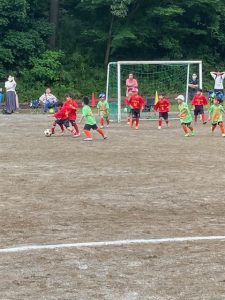 U-7芝第二グランド試合試合上手くなる自分たちで考えるチーム鳩ヶ谷Jリーグリーガープロ川口市アイシンク新郷南安行東慈林神根小学校小学生一二三四五六年幼児少年サッカークラブチーム