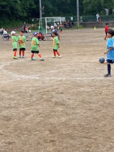 U-7芝第二グランド試合試合上手くなる自分たちで考えるチーム鳩ヶ谷Jリーグリーガープロ川口市アイシンク新郷南安行東慈林神根小学校小学生一二三四五六年幼児少年サッカークラブチーム