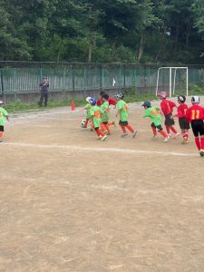 U-7芝第二グランド試合試合上手くなる自分たちで考えるチーム鳩ヶ谷Jリーグリーガープロ川口市アイシンク新郷南安行東慈林神根小学校小学生一二三四五六年幼児少年サッカークラブチーム