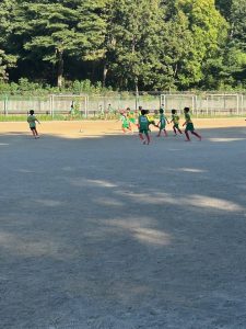 U-10芝第二グランド試合上手くなる自分たちで考えるチーム鳩ヶ谷Jリーグリーガープロ川口市アイシンク新郷南安行東慈林神根小学校小学生一二三四五六年幼児少年サッカークラブチーム
