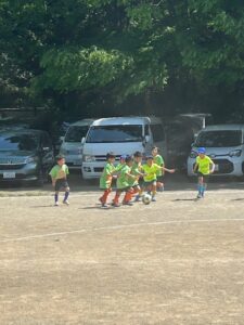 U-7芝第二グランド試合上手くなる自分たちで考えるチーム鳩ヶ谷Jリーグリーガープロ川口市アイシンク新郷南安行東慈林神根東桜町小学校小学生一二三四五六年幼児少年サッカークラブチーム
