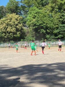 U-11芝第二グランド試合上手くなる自分たちで考えるチーム鳩ヶ谷Jリーグリーガープロ川口市アイシンク新郷南安行東慈林神根東桜町小学校小学生一二三四五六年幼児少年サッカークラブチーム